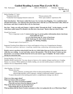 Guided Reading Lesson Plan (Levels M-Z)
