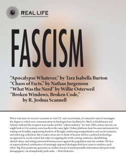 FASCISM - RealLifeMag