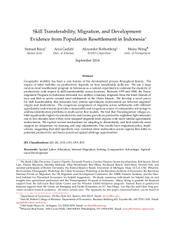 Skill Transferability, Migration, and Development