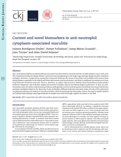 Current and novel biomarkers in anti