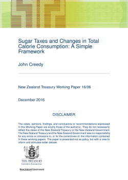Sugar Taxes and Changes in Total Calorie Consumption: A Simple