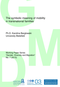 The symbolic meaning of mobility in transnational families