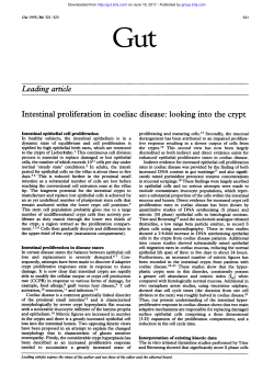 Leading article Intestinal proliferation in coeliac disease