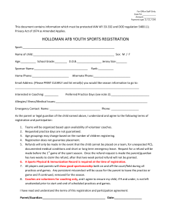 Registration - HollomanFSS