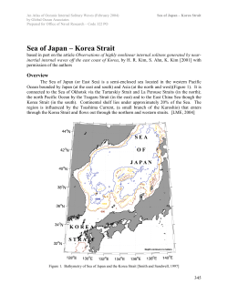 Sea of Japan – Korea Strait