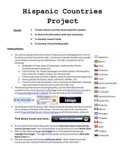 Hispanic Countries Project