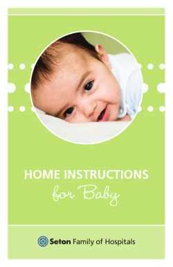 Home Instructions for Baby