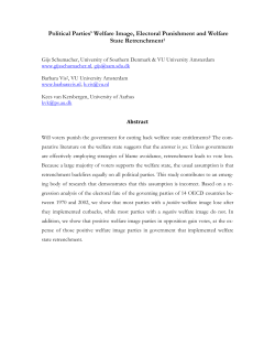 Political Parties` Welfare Image, Electoral Punishment