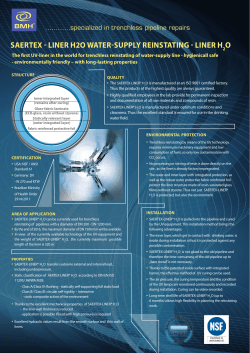 saertex - liner h2o water-supply reinstating - liner ho