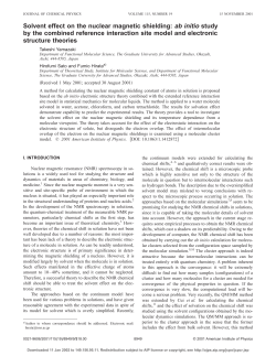 Solvent effect on the nuclear magnetic shielding: ab initio study by
