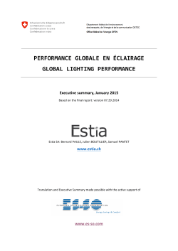 Global lighting performance