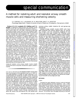 special communication - Journal of Applied Physiology
