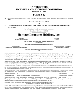 Heritage Insurance Holdings, Inc.