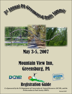 attached brochure - Smart Growth Partnership of Westmoreland