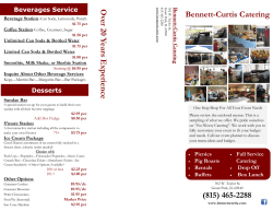Over 20 Y ears E xperience Bennett-Curtis Catering