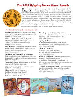 SkippingStones.2015.BookAwardsPR 2.5 MB