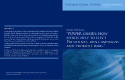 Power Games: How sports help to elect Presidents, run campaigns