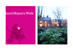 Character Area Six: Lord Mayor`s Walk