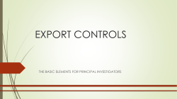 export controls - Stony Brook Research