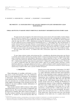 1. Introduction Plastic deformation of crystalline solid