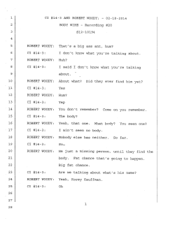CI #14-3 AND ROBERT WOODY: - 02-18