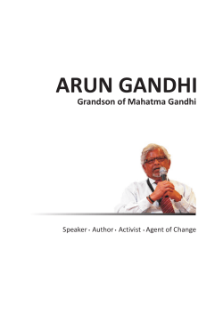 Arun Gandhi profile and terms 1