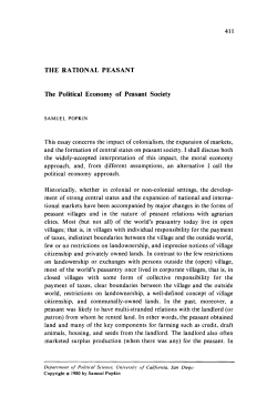 The rational peasant