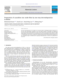 Preparation of crystalline zinc oxide films by one