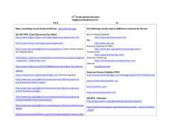 11th Grade S and S Supplemental