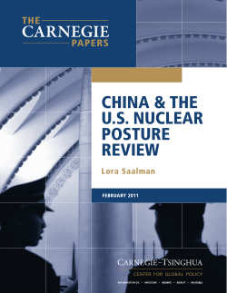 China and the US Nuclear Posture Review
