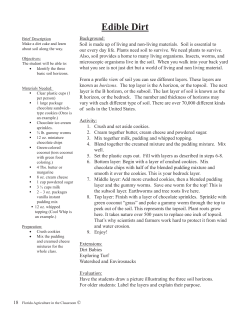 Edible Dirt - Florida Agriculture in the Classroom