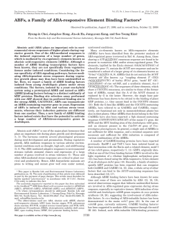 ABFs, a Family of ABA-responsive Element Binding Factors*