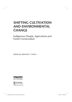 shifting cultivation and environmental change