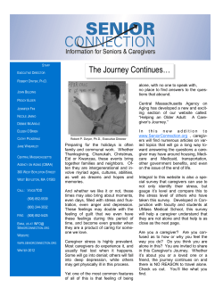 The Journey Continues&hellip; - Central Massachusetts Agency on Aging