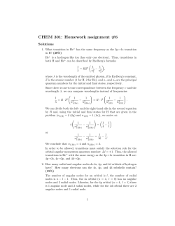CHEM 301: Homework assignment #6