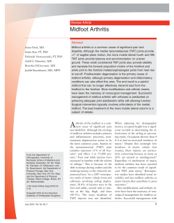 Midfoot Arthritis