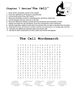 The Cell Wordsearch