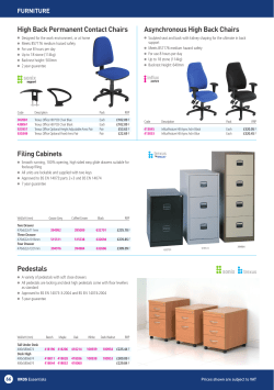 High Back Permanent Contact Chairs Filing Cabinets