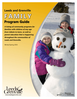 to find the newly revised Leeds and Grenville Family Program Guide