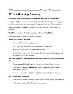 20.1 - A Booming Economy