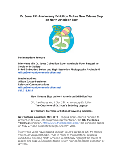 Dr. Seuss 25th Anniversary Exhibition Makes New Orleans Stop on