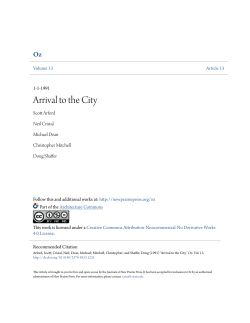 Arrival to the City