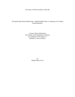 The Sandy Mush Rural Health Study