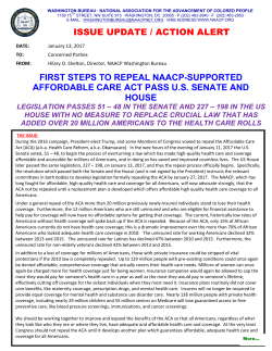 URGENT ACTION ALERT - El Paso Branch of the NAACP