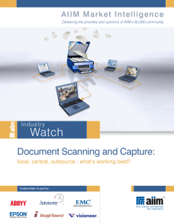 Document Scanning and Capture