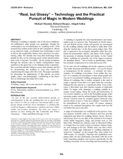 “Real, but Glossy” – Technology and the Practical Pursuit