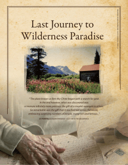 Last Journey to Wilderness Paradise