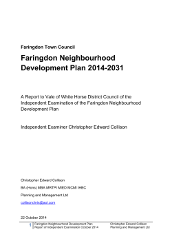 Faringdon NDP Independent Examination Report 221014
