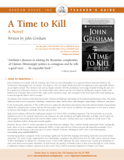A Time to Kill A Time to Kill