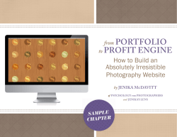 from PORTFOLIO to PROFIT ENGINE